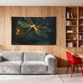 thumbnail image 5 of Dragonfly Dance Fireflies Art Four Hole Decorated Banner Flag for Garden Yard Home Decoration Indoor Outdoor 2x3 Ft, 5 of 7
