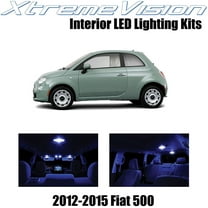 XtremeVision Interior LED for Fiat 500 2012-2015 3 pcs Blue Interior LED Kit Installation Tool
