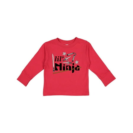 

Inktastic Lil Ninja Gift Toddler Boy or Toddler Girl Long Sleeve T-Shirt