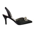 thumbnail image 5 of XY London Womens Marinah Bow Diamante Stiletto Heel Court Shoes, 5 of 5