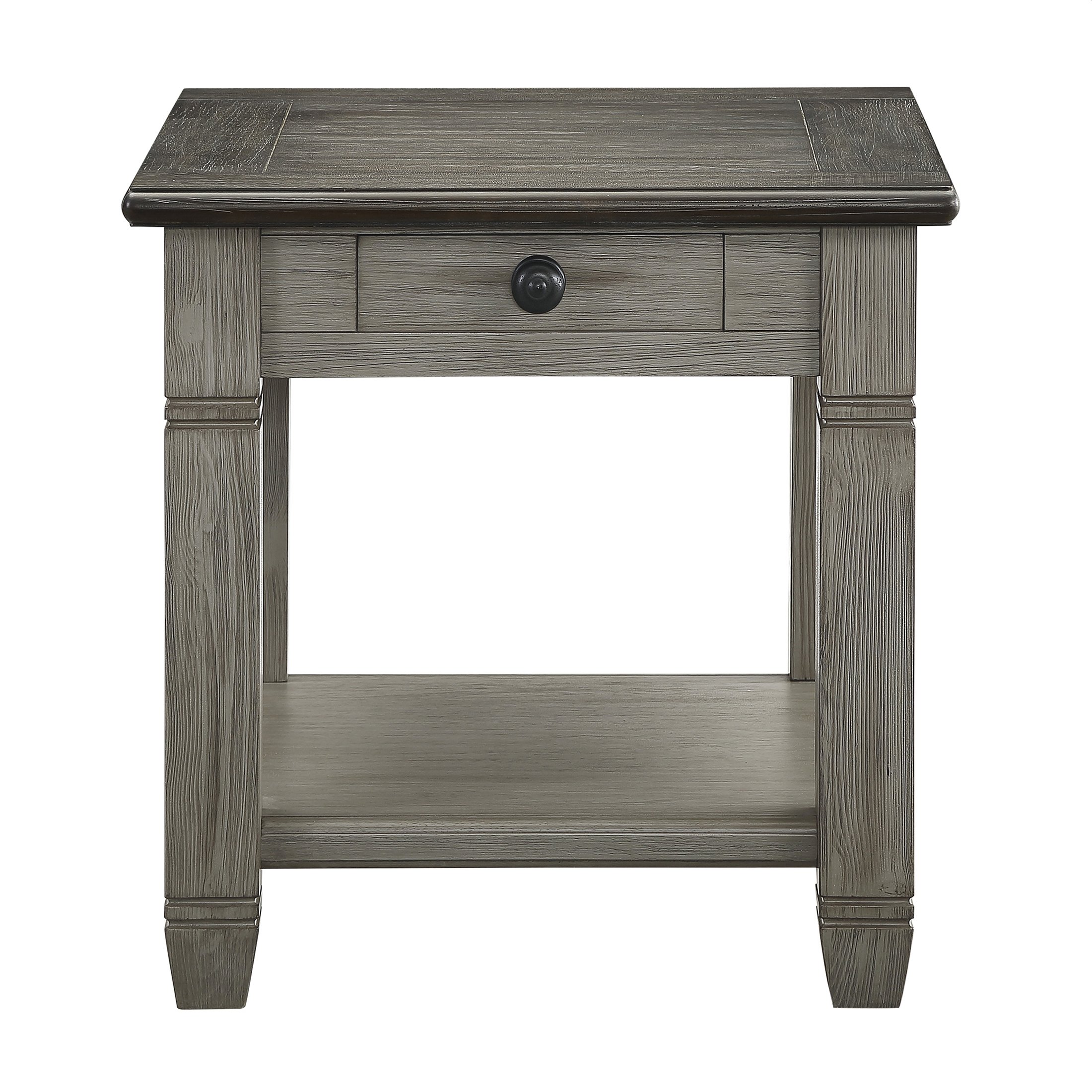 OakvillePark Bedos End Table, Coffee/Antique Gray