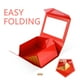 thumbnail image 5 of Cajas de Regalo PACKQUEEN Rojas con Ventana 24x17,5x10 cm (Paquete de 5), 5 of 6