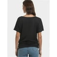 thumbnail image 3 of Women's Short Sleeve Boat Neck Dolman Top with Side Shirring, 3 of 6