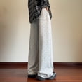 thumbnail image 3 of Pantalones largos para hombre, forro polar, bolsillos, cordón ajustable, rectos, Euryscelia, pantalones deportivos para hombre, poliéster., 3 of 3
