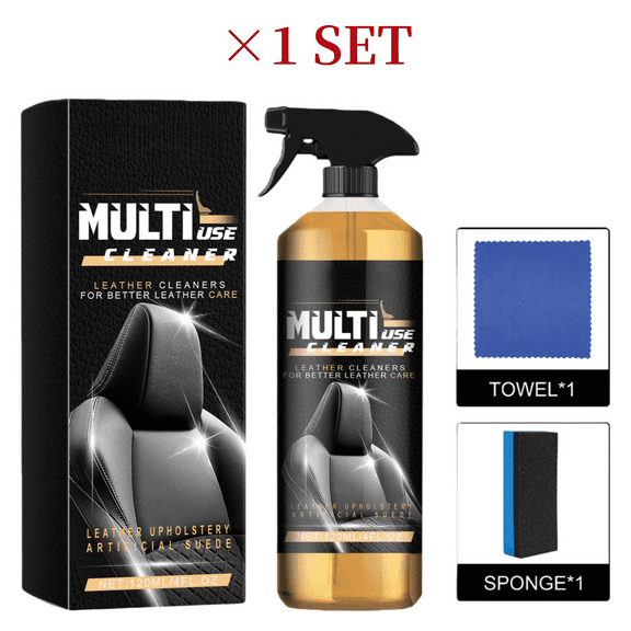 Car Leather Cleaner and Conditioner Kit, Auto Interior Seat Restorer