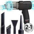 thumbnail image 2 of Pocket Vac Aspiradora inalámbrica compacta de mano, aspiradora ligera de mano para el hogar, cocina, cocina, tapicería de esquina, pelo de mascotas, limpieza de migas de polvo, 2 of 5