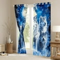 thumbnail image 3 of Manfei Woodland Wildlife Curtains Pack of 2 (42x84 Each) for Teens, Jungle Wolf Print Curtains Blackout, Rustic Farmhouse Bedroom Curtains, Window Curtains Home Decor, 3 of 6
