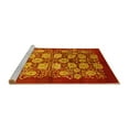 thumbnail image 2 of Ahgly Company Machine Washable Indoor Rectangle Oriental Yellow Industrial Area Rugs, 3' x 5', 2 of 4