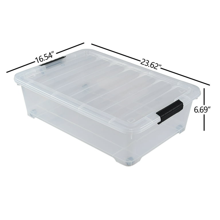 41 Qt Rubbermaid Clear Storage Totes Family Hardware Rubbermaid 71 - Main Image