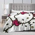 thumbnail image 5 of Hello Kitty Throw Blanket, Cozy Flannel Blankets For Boys Girls, Super Soft Warm Blanket For Couch Sofa Bed, 5 of 9
