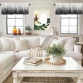 thumbnail image 4 of Vintage Forest Grey, Kitchen Curtain Valances for Windows Farmhouse Short Curtains, Modern Gradient Aesthetics Color Decor Rod Pocket Valance Curtain for Bedroom Cafe Living Room, 4 of 8