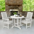 thumbnail image 4 of Highwood's 36" Round 3-pc Lehigh Dining Set - Dining Height, Outdoor, Eco-friendly, Synthetic Wood, 4 of 8