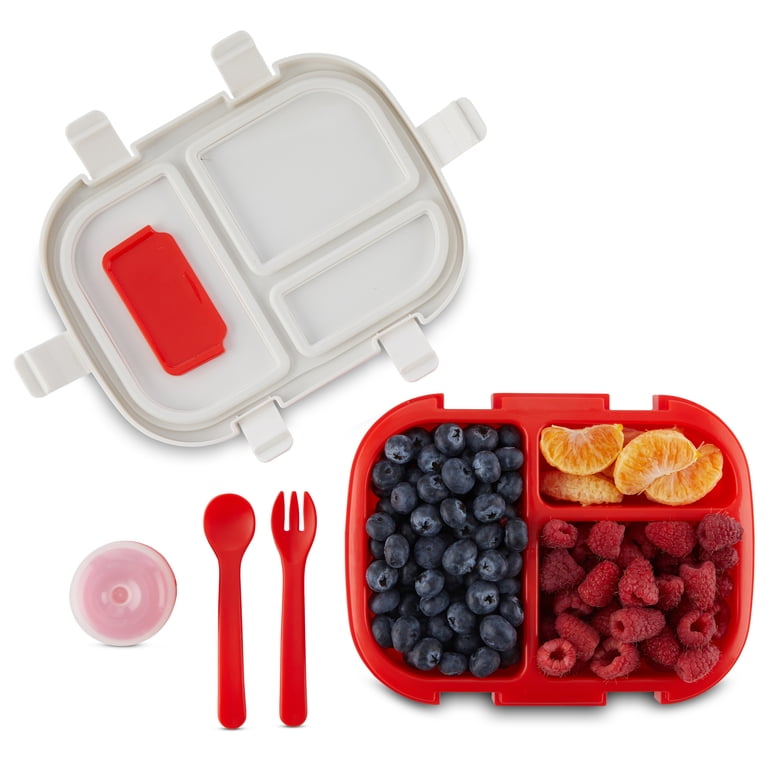 Monbebe On The Farm Bento Lunch Box, Red photo 4