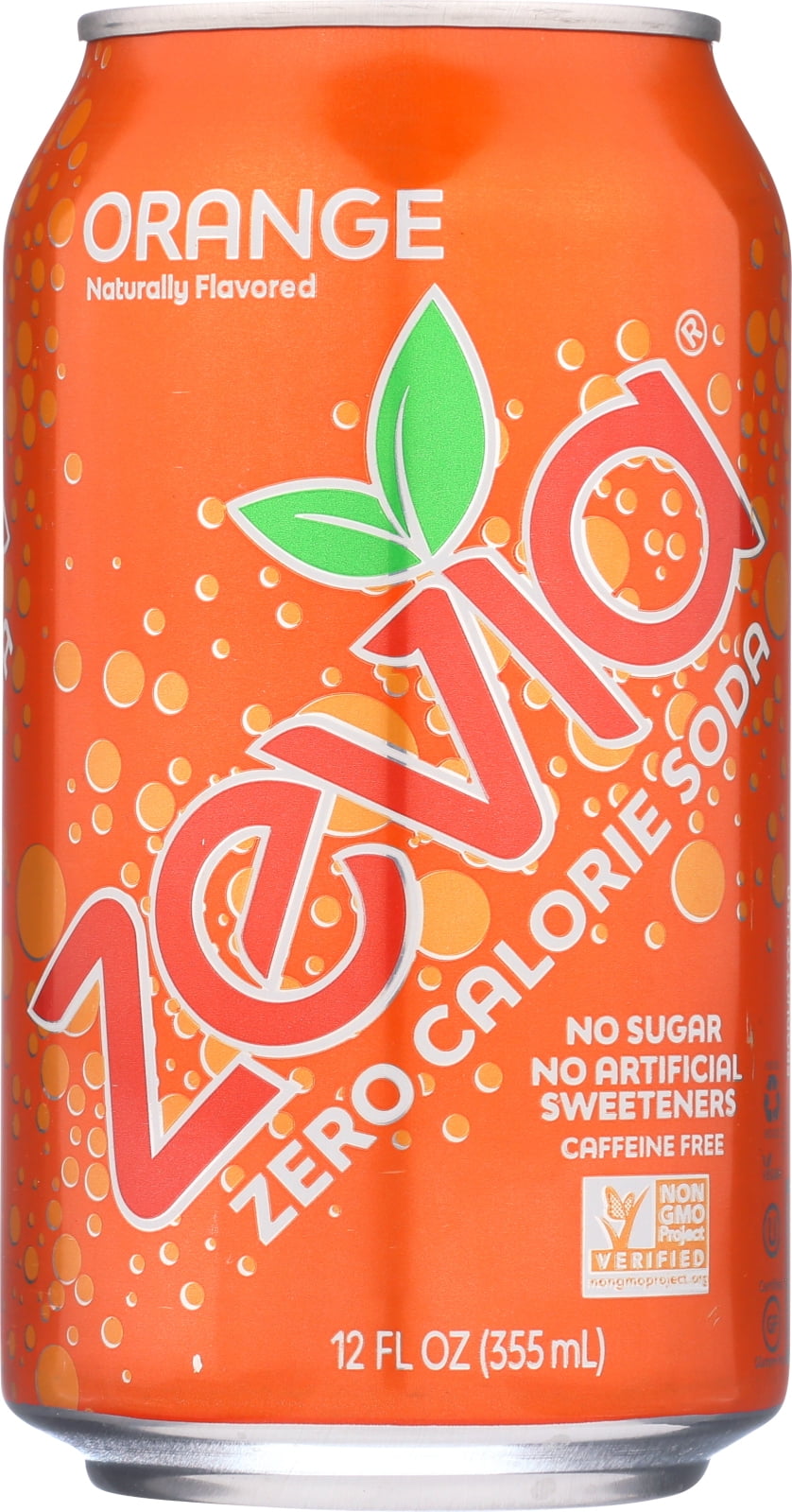 ZEVIA SODA ORANGE NATURALLY FLAVORED 6 PACK 72 FL OZ