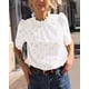 thumbnail image 5 of Blusa blanca bordada con ojales de verano PRETTYGARDEN para mujer, 5 of 7