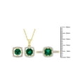 thumbnail image 5 of Everly Women's Created Emerald 10k Yellow Gold Jewelry Set, 5 of 9