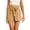 Khaki, variant on Hontri Women's Elastic Waist Drawstring Solid Color Casual Shorts | Women's Pants Clearance! Beige Large