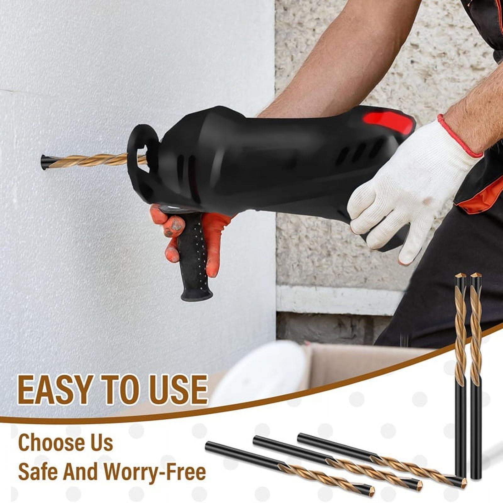 50pcs Drywall Drill Bits Pilot Point Cutting Drill Bits Diameter Drywall Router Drill Bits Drywall Tools for Spiral Saw