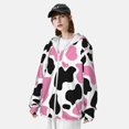 thumbnail image 3 of Fotbe Cow Spots Chaqueta con Protección Solar UPF 50+ para Hombre y Mujer, Camisa con Capucha y Bolsillos-Small, 3 of 7