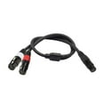 thumbnail image 1 of Cable de audio XLR de 5 clavijas hembra a doble XLR de 3 clavijas hembra Sunnimix 5 Pin hembra a 3 pines femeninos, 1 of 7