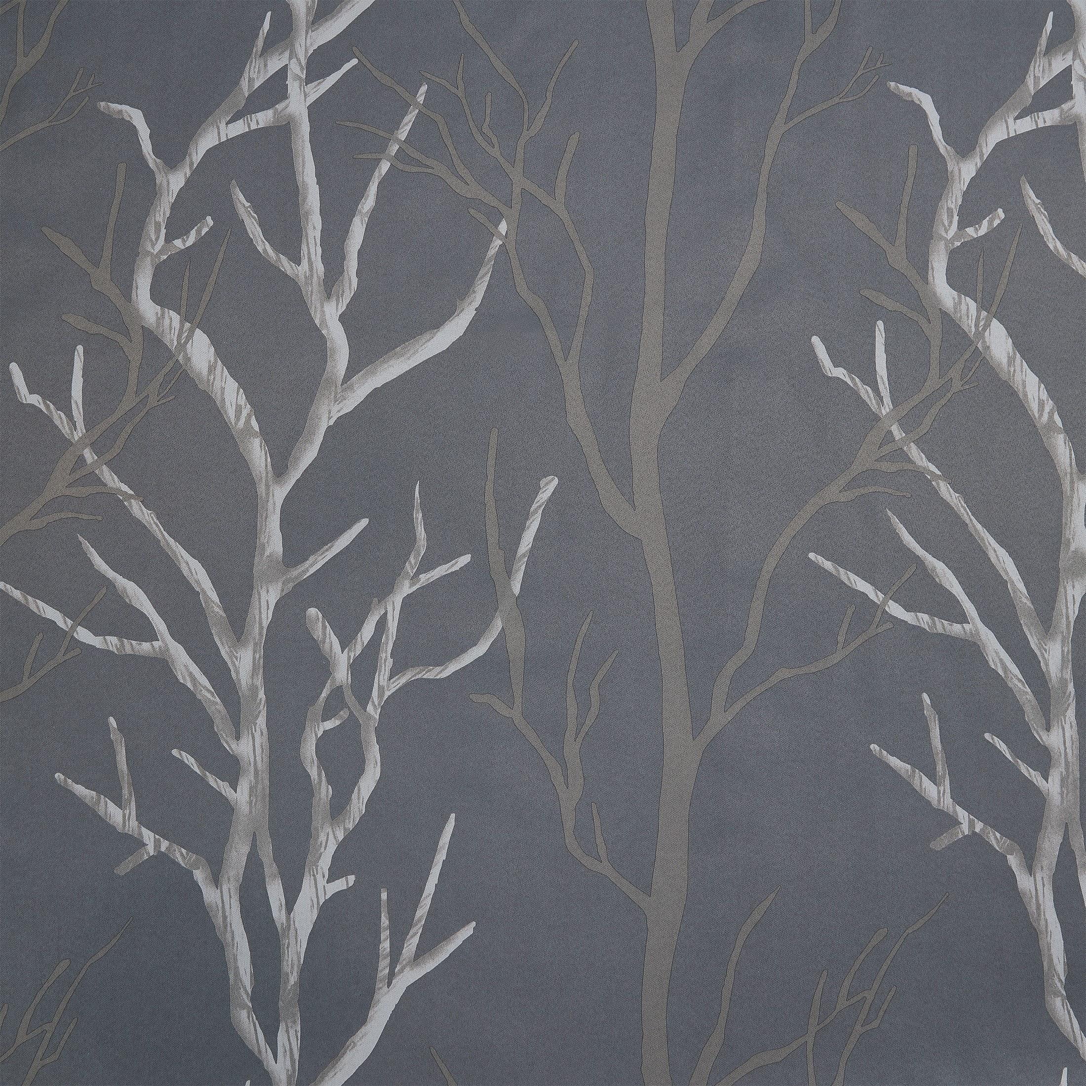 VCNY Home Kingdom Grey Branch Grommet Blackout Curtain, 40" x 95"