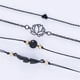 thumbnail image 5 of Guardurnaity 4 piezas/juego de de mujer, brazaletes ajustables de plástico de aleación, joyería Ropa, zapatos y accesorios Miscelánea, 5 of 6