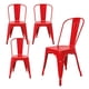 thumbnail image 1 of Silla Tolix 4 Pzas Comedor Casa Restaurante Exterior Jardin rojo, 1 of 8