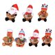 thumbnail image 2 of Advancent Cesta de almacenamiento de dulces de Feliz Navidad Decoración de Navidad Cestas de almacenamiento de Papá Noel Kits de decoración para fiestas Homem-biscoito S Advancent JR1136-04, 2 of 6