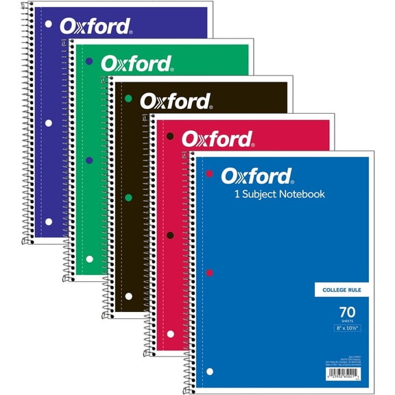 (Single notebook) Tops 65021 10-1/2" X 8" Wirebound Notebook Assorted Colors 70 Sheets (colors may vary)