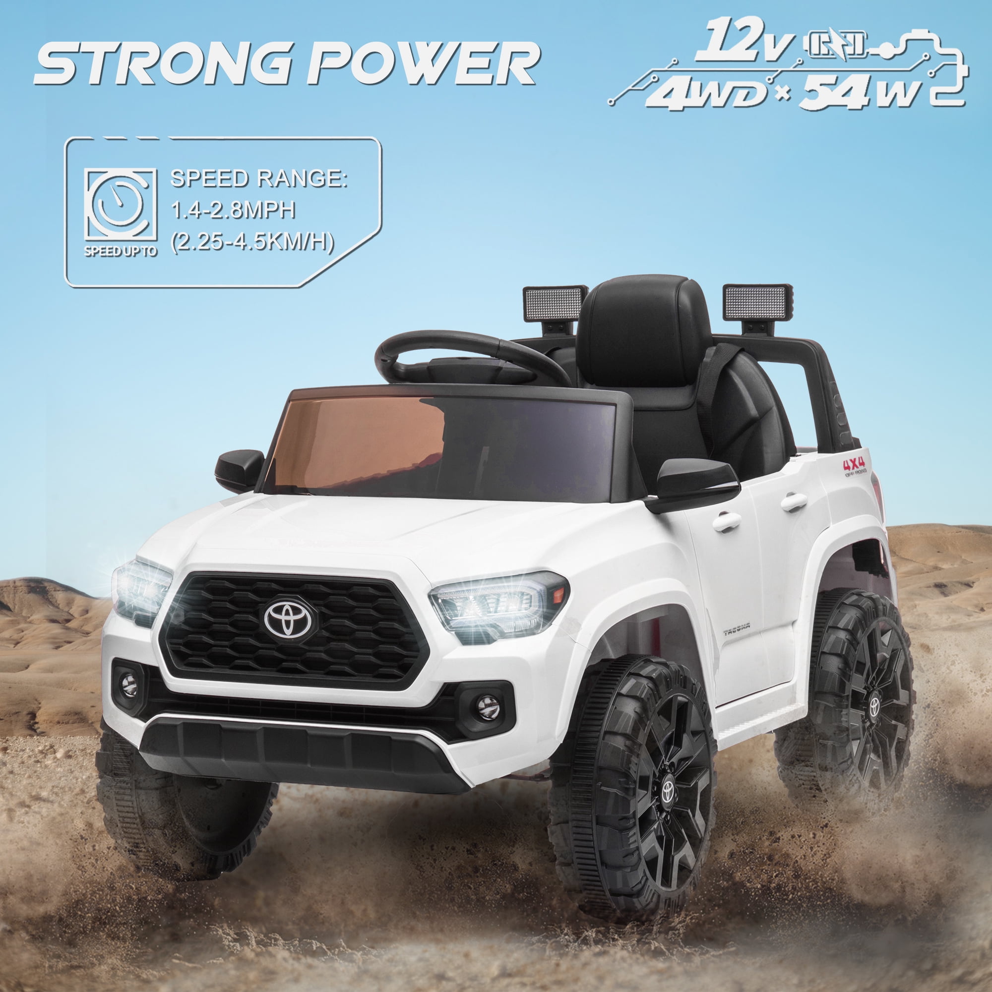 Buy Toyota Electric Car for Kids, 12V Battery Powered Toy Ride