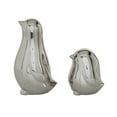 thumbnail image 5 of 4", 7"H Silver Porcelain Bird Sculpture, by DecMode (2 Count), 5 of 8