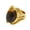 Brown Stone, variant on Men's Stainless Steel Personalized Large Gemstone Dragon Claw Engraved Engagement Ring Thumb Finger Jewellery Black Stone Size 7