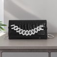 thumbnail image 1 of Bolso de noche para mujeres PU Cuero cocodrilo Textura Bolso de hombro Glitter Rhinestone Banqueto Bodet de boda Bolso Bolso Bolso Cóctel Bolso de la cadena de damas, 1 of 9