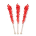 thumbnail image 3 of Red Rock Candy Sticks, Red Strawberry Sugar Flavor, 24 Pack, Bulk Individually Wrapped Edible Crystal Sticks for Party Favors, Weddings, Bridal and Baby Showers, By Dr. Variety, 3 of 7