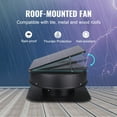 thumbnail image 6 of 1230 CFM Solar Attic Vent Fan, 40W High Efficiency with 110V Backup, Low Noise & Weatherproof for Home, Garage, RV – FCC Listed, 6 of 6