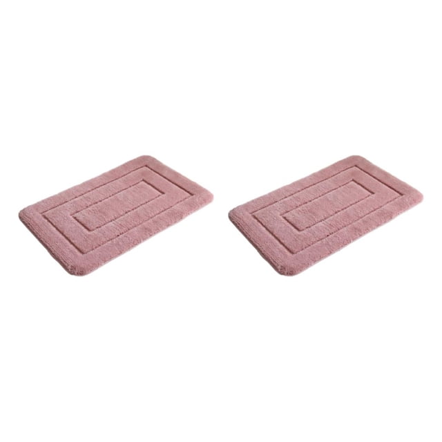 Alfombra de Baño Inteprter Antideslizante Rosa 40x60CM 2Conjunto