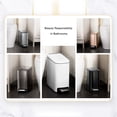 thumbnail image 3 of Toystoory Reduzca el ruido con la tecnología de cierre suave - Aspecto prolijo y cesta interior de gran capacidad Manos libres Tapa delgada que Suministros de limpieza para el hogar Dorado champagne, 3 of 6