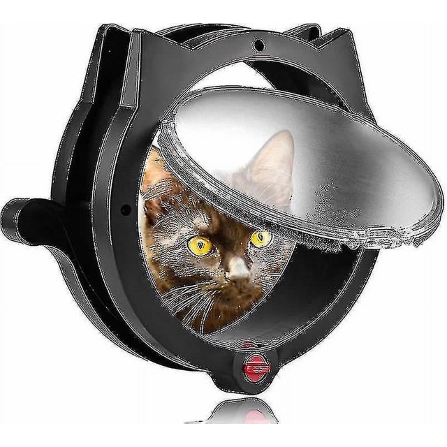 Puerta para gatos para mascotas Puerta para gatos con ubicación de 4 vías - Para puertas interiores Puertas exteriores