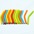 thumbnail image 1 of 24 Pcs Embouts de Paille en Silicone en Acier Inoxydable Réutilisables Embouts de Paille en Métal Silicone Couvercles de Paille en Caoutchouc Souple pour Buses de Paille Gobelet Verre Boisson, Multicolore (6 mm), 1 of 5