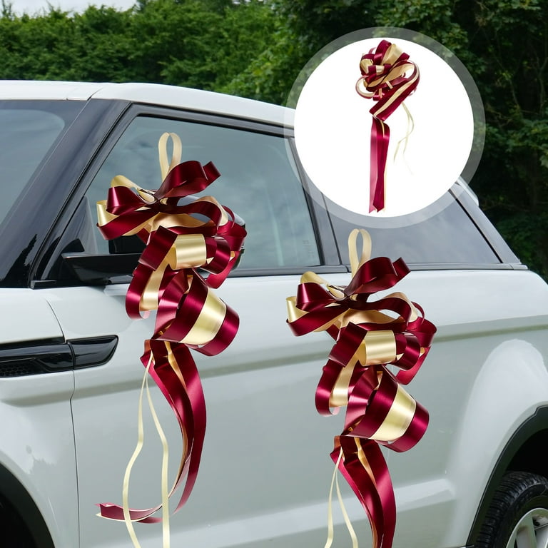 Christmas Pull Flower Bows Gift Wrapping Package for Wedding Cars and – BBJ  WRAPS
