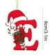 thumbnail image 5 of Colgante de árbol de Navidad de acrílico 2D con letras | Juego de 26 adornos con iniciales del alfabeto para decoración navideña, 5 of 6