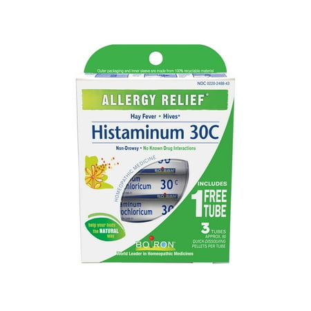 Boiron Childrens Coldcalm Pellets - Boiron Histaminum 30C Pellets, 2 Tubes Plus Bonus Tube