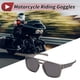 thumbnail image 2 of 1 juego de gafas de motocicleta anti-reflejo de triacetato de celulosa TR para deportes al aire libre, gafas de sol para motocross, bicicleta de tierra, lente negra, marco gris, 2 of 6