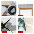 thumbnail image 6 of 3 In 1 Combination Angle Ruler Set Engineer 300/600mm Adjustable Multi Combination Right Square Protractor Measuring Tool Set ,Easy to Use, 6 of 7
