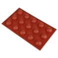 thumbnail image 3 of Molde de silicona para chocolate con 15 agujeros, reutilizable, para hornear, para chocolate, jabón, fondant, decoración de tartas de cumpleaños, 3 of 14