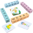 thumbnail image 1 of Humerry Juego De Ortografía De Palabras Juego De Letras A Juego para Niños Juego De Cubo De Carrera De Palabras De Ritmo Rápido 54 Piezas Tarjetas Flash Bloques De Alfabeto Juguetes Educativos para Re, 1 of 5