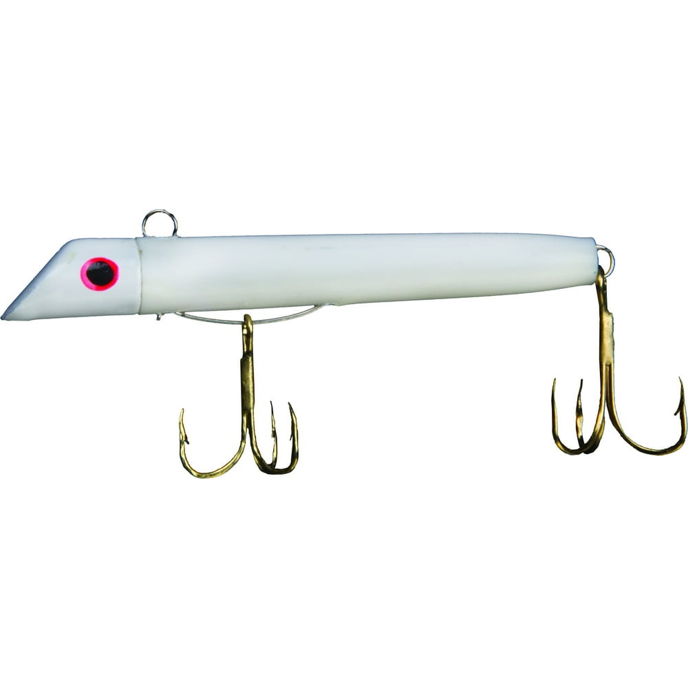 GOTCHA 100 Series Fishing Plug Lure, White, 3", 1 Ounce