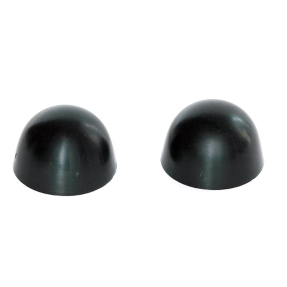 Replacement Gloss Black Color Plastic Toilet Bolt Caps to Match Porcher - Set of 2