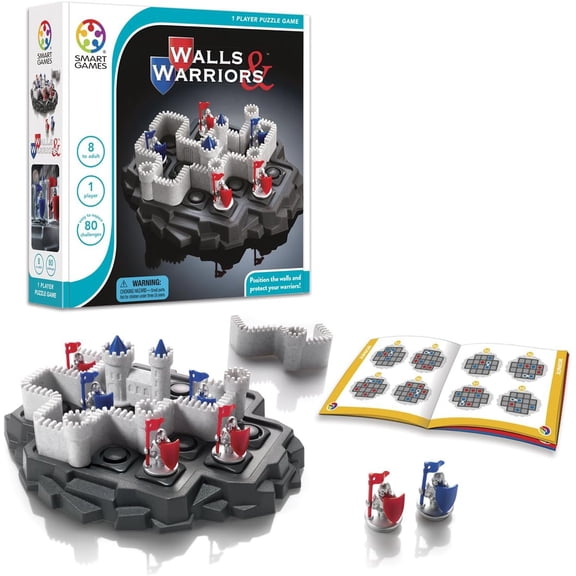 SmartGames Walls & Warriors Skill-Building Puzzle Game Ages 8  