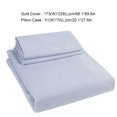 thumbnail image 3 of Funda de edredón extragrande de algodón lavable con funda de almohada Juego de cama azul a máquina(#1), 3 of 8